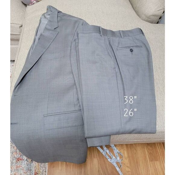 Peter Millar Tailored Wool Grey Suit 44R - Picture 12 of 12